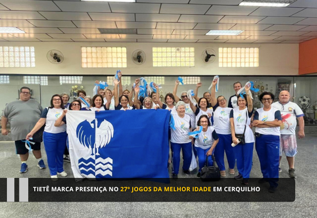 Tietê marca presença no 27º Jogos da Melhor Idade em Cerquilho