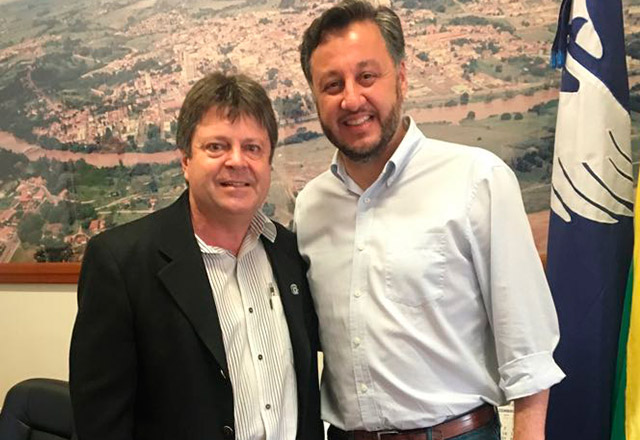 João Cury Neto visita Vlamir Sandei na Prefeitura