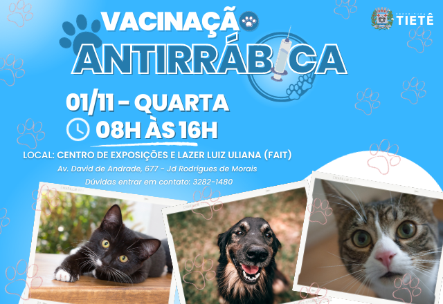 VACINAÇÃO ANTIRRÁBICA- 01/11