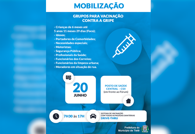Mobilização para vacinação contra a gripe