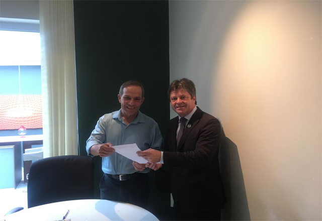 Vlamir Sandei visita deputados General Peternelli e Leci Brandão