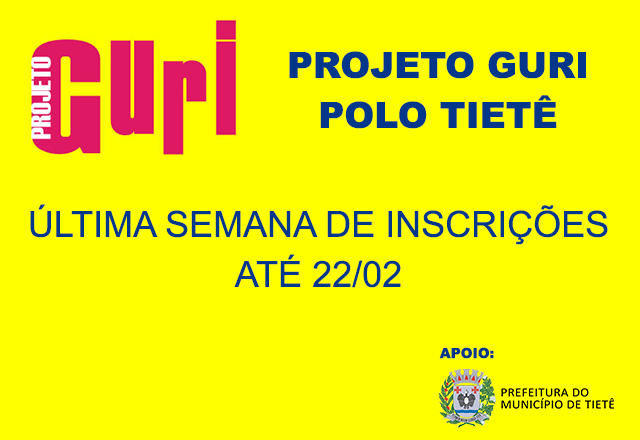 Matrículas do Projeto Guri se encerram nesta sexta-feira
