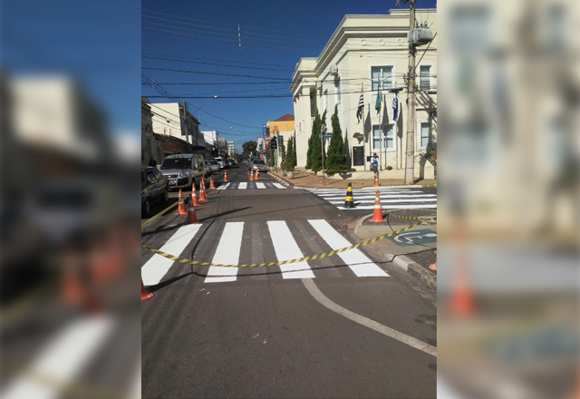 Secretaria de Segurança e Trânsito dá continuidade nas revitalizações das sinalizações horizontais