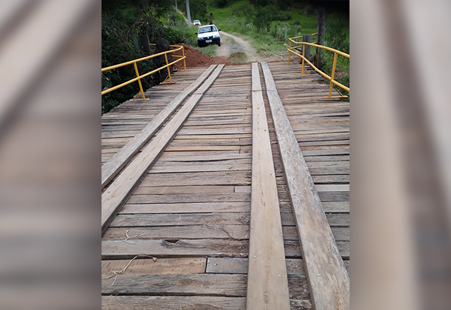 Mais uma ponte rural passa por reforma: a ponte do bairro Rosário