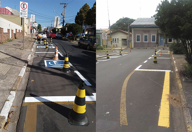 Prefeitura realiza melhorias em sinalização de solo na Região Central