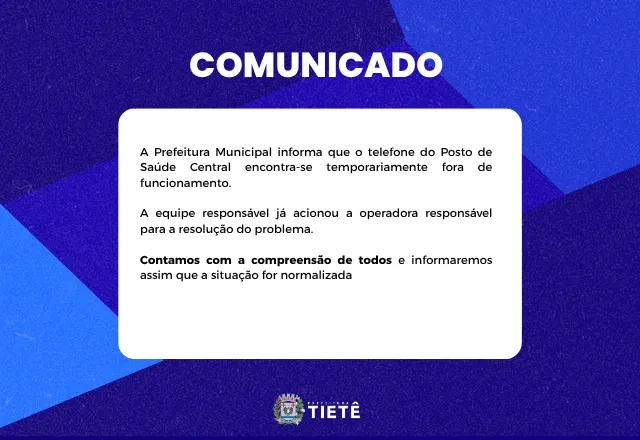 Comunicado secretaria de saúde e medicina preventiva