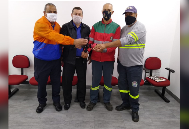 A equipe da Brigada de Combate a Incêndio do Município de Tietê recebeu doações de equipamentos