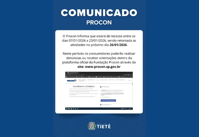 AVISO DE RECESSO PROCON