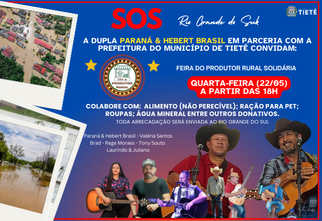 FEIRA DO PRODUTOR RURAL ESPECIAL SOLIDARIEDADE