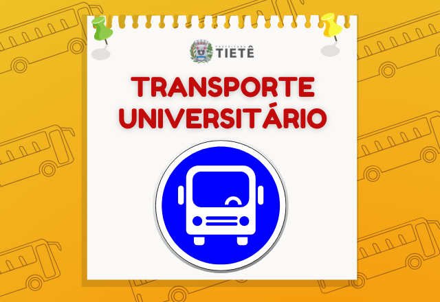 DIVULGAÇÃO DAS INSCRIÇÕES DO TRANSPORTE UNIVERSITÁRIO E TÉCNICO 2025