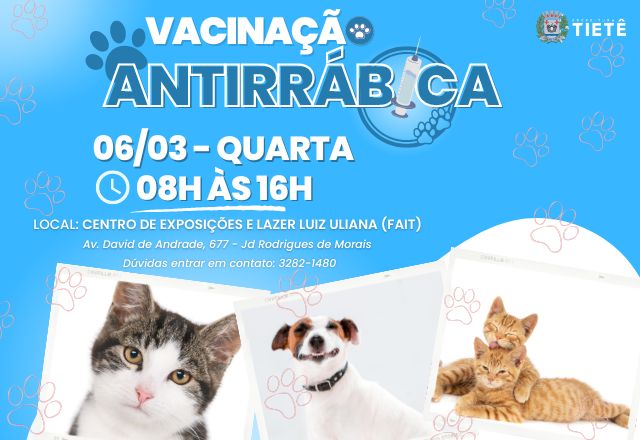 VACINAÇÃO ANTIRRÁBICA- 06/03