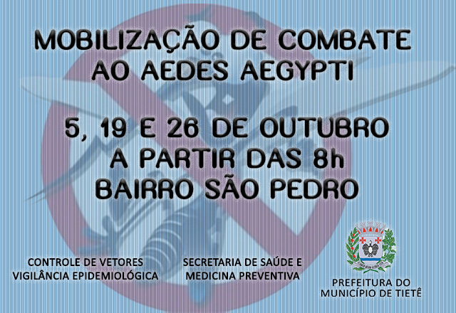 Controle de Vetores inicia Mobilização de Combate ao Aedes Aegypti