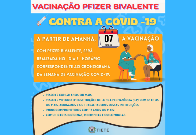 APLICAÇÃO DA VACINA BIVALENTE CONTRA A COVID-19