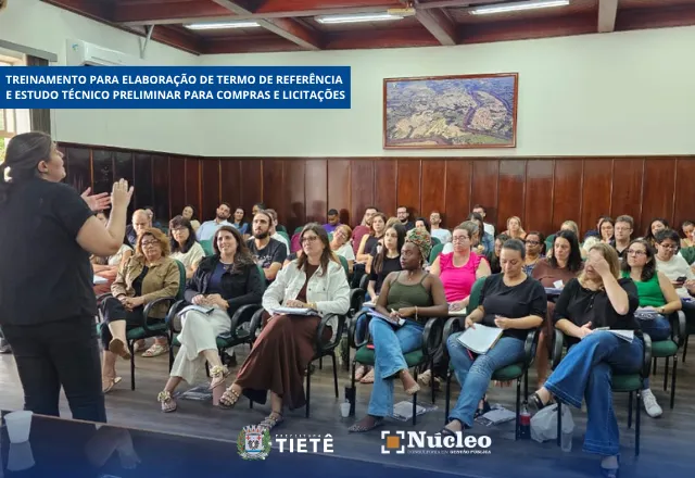 Treinamento para elaboração de Termo de Referência e Estudo Técnico Preliminar para compras e licitações