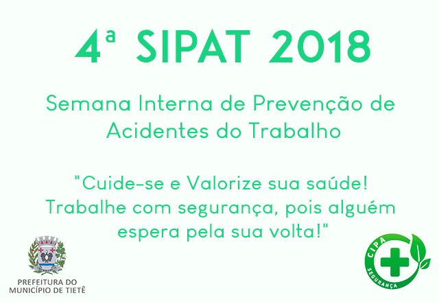 4ª SIPAT tem início em 22 de outubro