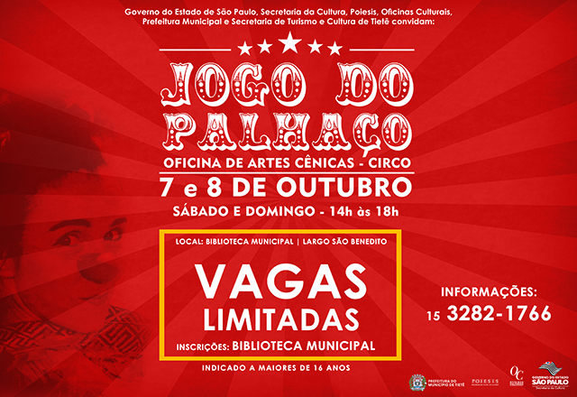 Jogo do Palhaço será tema de laboratório na Oficina Cultural