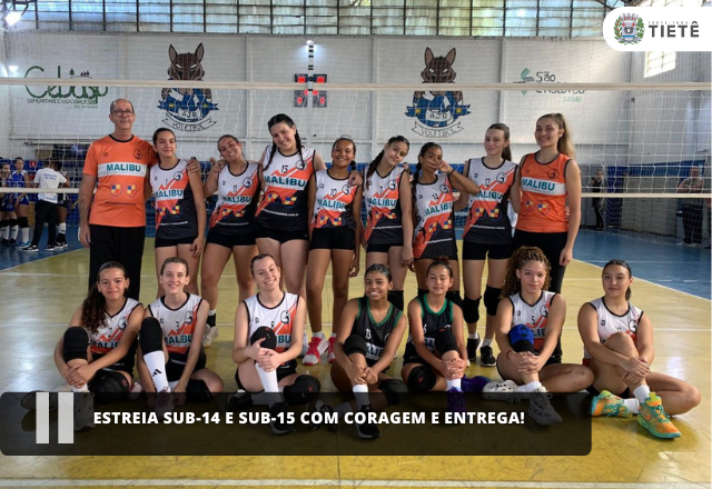 Estreia Sub-14 e Sub-15 com coragem e entrega!