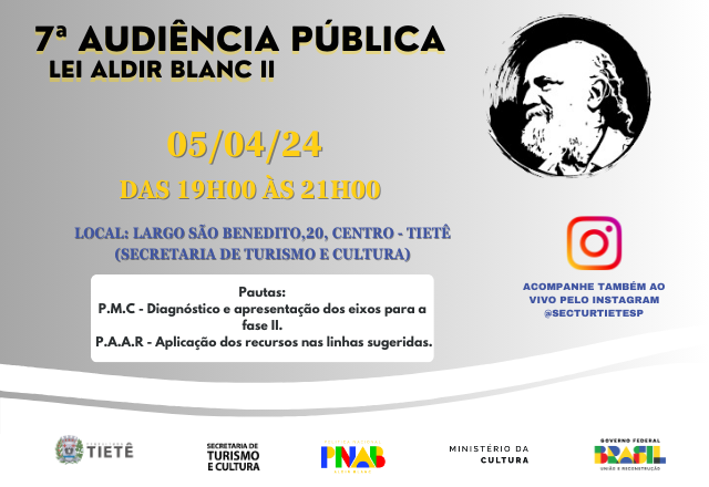 7ª AUDIÊNCIA PÚBLICA - LEI ALDIR BLANC ||