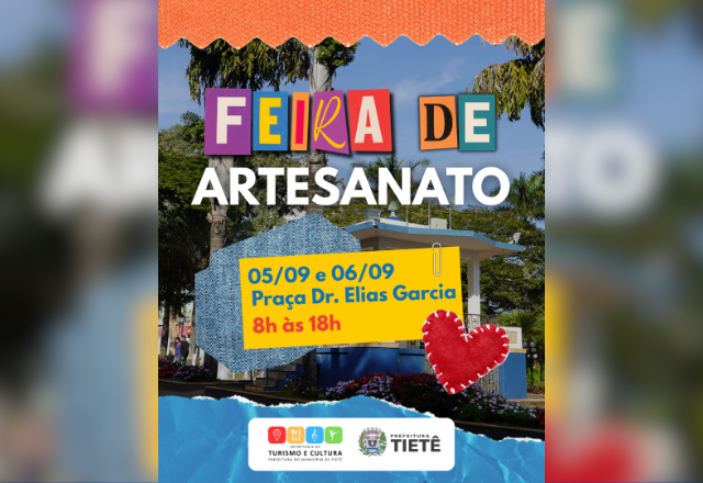 Feira de Artesanato na Praça Dr. Elias Garcia