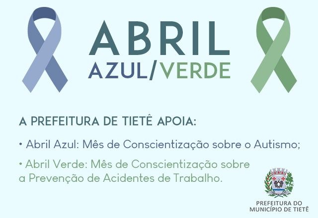 Prefeitura de Tietê apoia campanhas alusivas ao mês abril