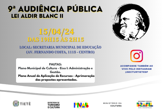 9ª AUDIÊNCIA PÚBLICA - LEI ALDIR BLANC ||