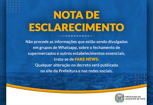 Nota de Esclarecimento
