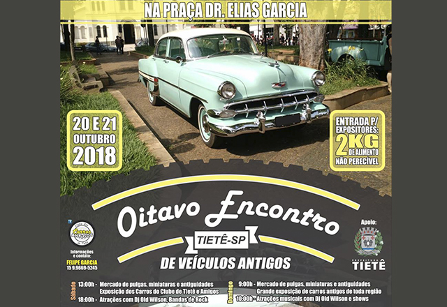 Encontro de carros antigos tem apoio da prefeitura