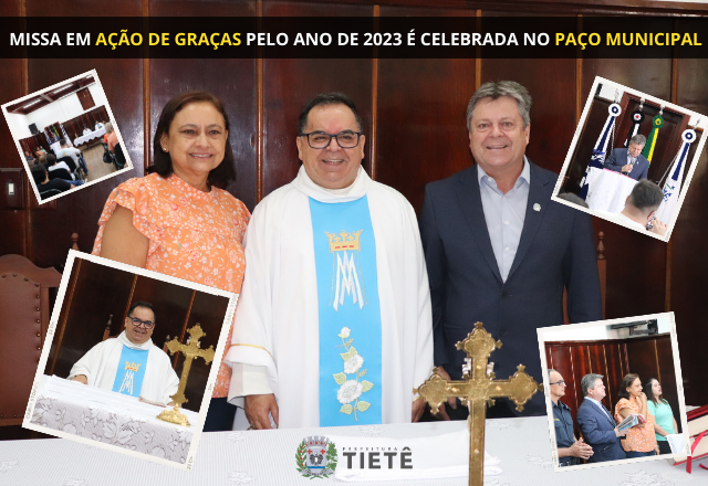 MISSA EM AÇÃO DE GRAÇAS PELO ANO DE 2023 É CELEBRADA