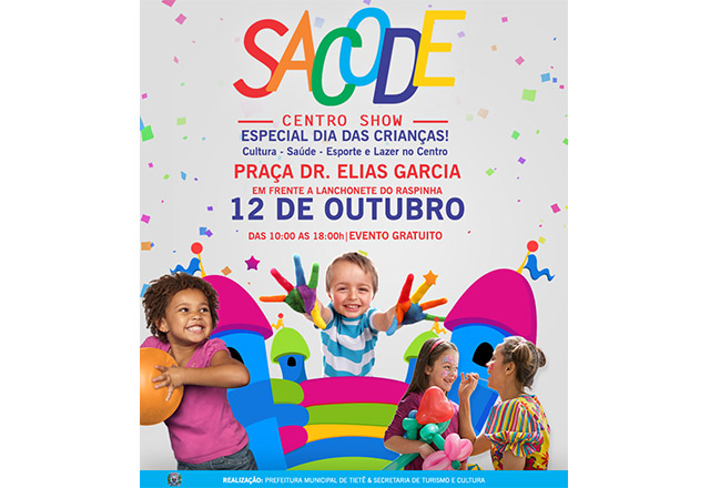 Confira a programação para o Dia das Crianças