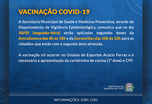 Vacinação contra a Covid-19