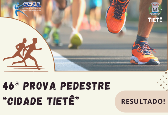 Renato da Silva e Thaís Baggio vencem a 46ª Prova Pedestre “Cidade de Tietê”