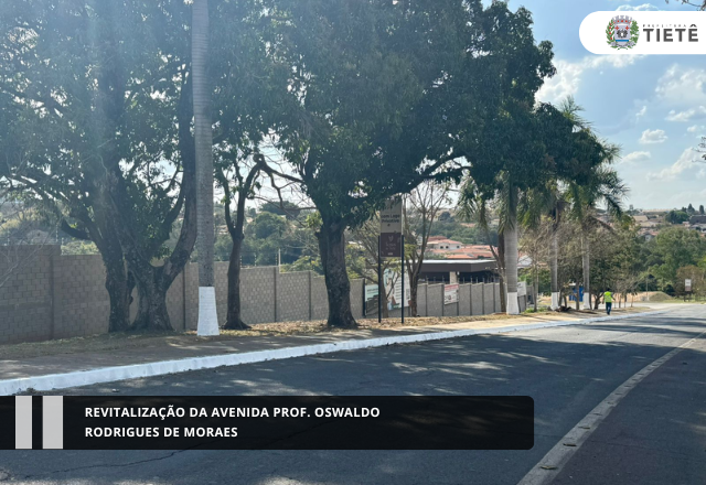 Revitalização da Avenida Prof. Oswaldo Rodrigues de Moraes