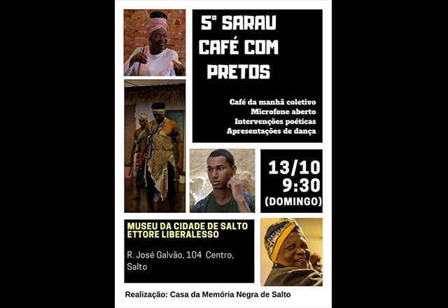 Batuque de Umbigada representa Tietê no 5° Sarau Café com Pretos em Salto