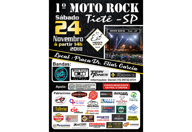 1° Moto Rock acontece neste mês em Tietê