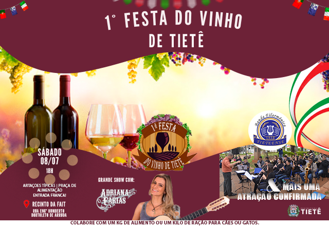 1ª FESTA DO VINHO DE TIETÊ