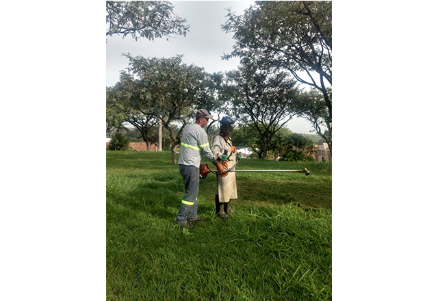 Equipe do Projeto Requalificação Profissional participa de curso de roçada