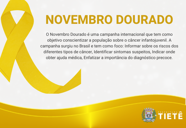 NOVEMBRO DOURADO!