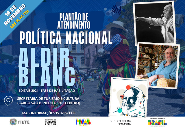 PLANTÃO DE ATENDIMENTO - LEI ALDIR BLANC