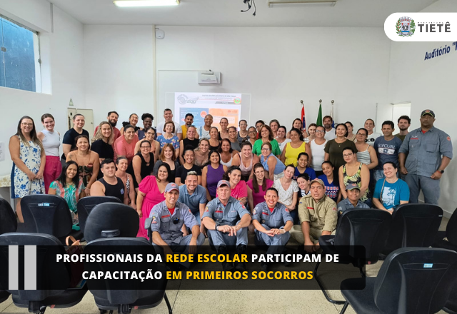 Profissionais da Rede Escolar Participam de Capacitação em Primeiros Socorros