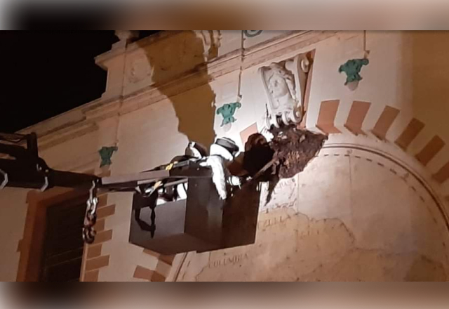 MAPA QUE ADORNA O PRÉDIO DA CENTENÁRIA ESCOLA LUIZ ANTUNES SERÁ RESTAURADO PELA PREFEITURA