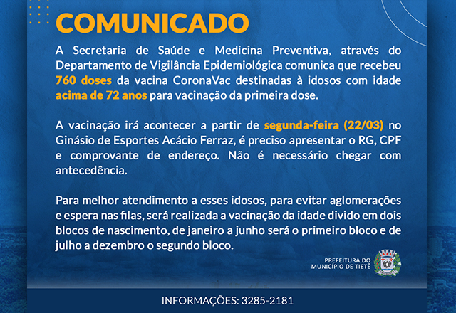 Vacinação contra a Covid-19