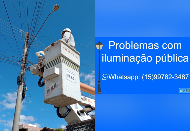 PREFEITURA ALERTA A POPULAÇÃO PARA ACIONAR SERVIÇO DE MANUTENÇÃO DA ILUMINAÇÃO PÚBLICA DISPONÍVEL TAMBÉM PELO WHATSAPP