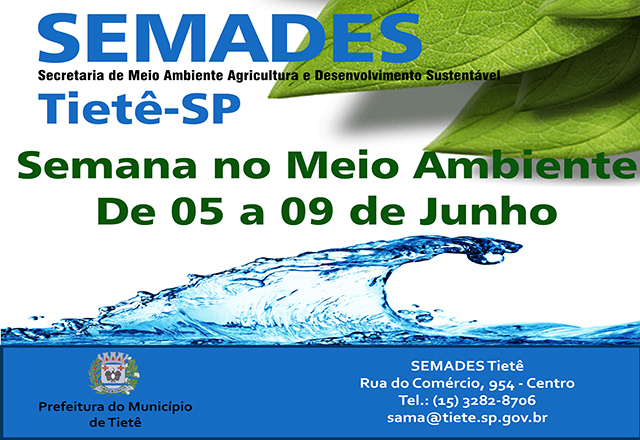 Semades realiza a Semana do Meio Ambiente 2017
