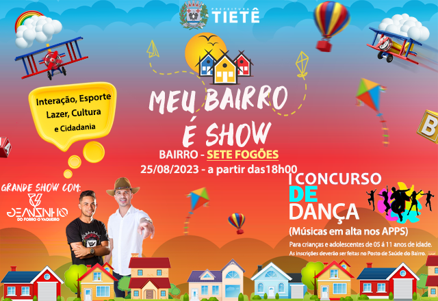 O BAIRRO SETE FOGÕES ESTARÁ RECEBENDO A CARAVANA DO 