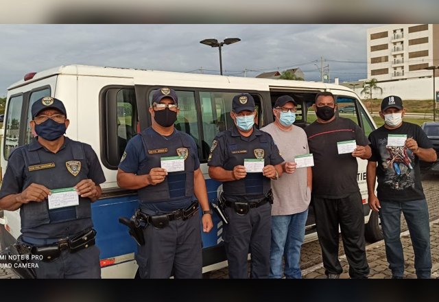 Agentes de Segurança e Guardas Municipais de Tietê são vacinados contra a Covid-19