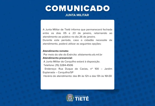 COMUNICADO JUNTA MILITAR- 09/12