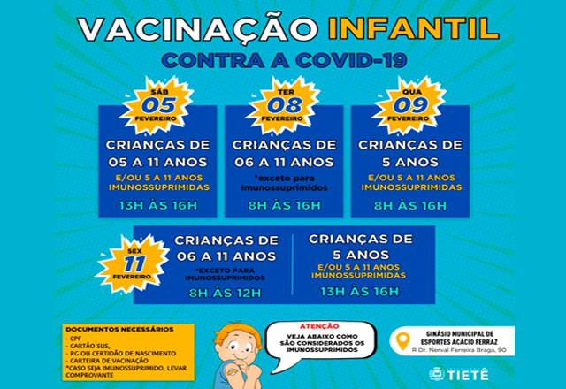 VACINAÇÃO INFANTIL COVID 19