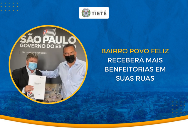 BAIRRO POVO FELIZ RECEBERÁ MAIS BENFEITORIAS EM SUAS RUAS