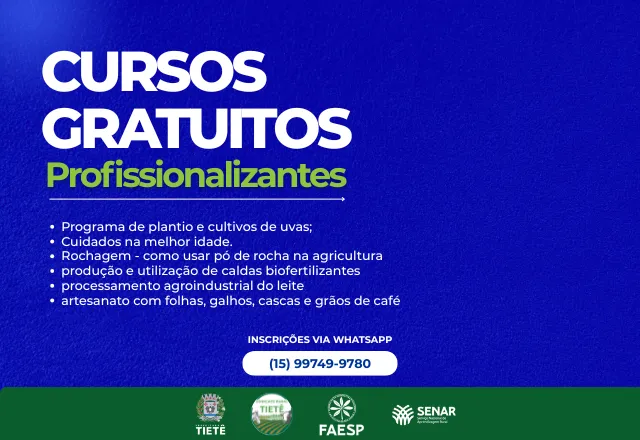 Cursos gratuitos profissionalizantes