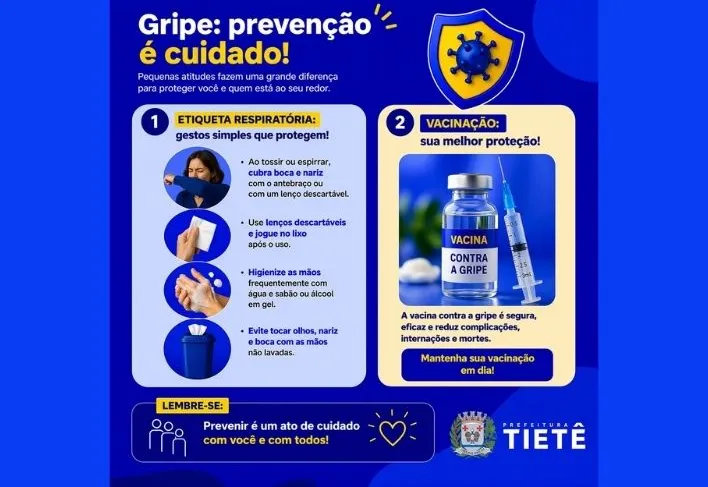 Gripe: prevenção é cuidado!